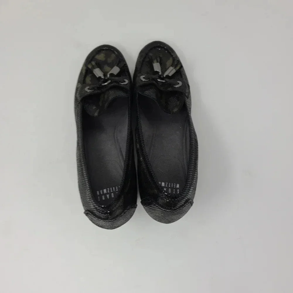 Stuart Weitzman Camouflage Print Loafer Heels 7.5 - Picture 6 of 9